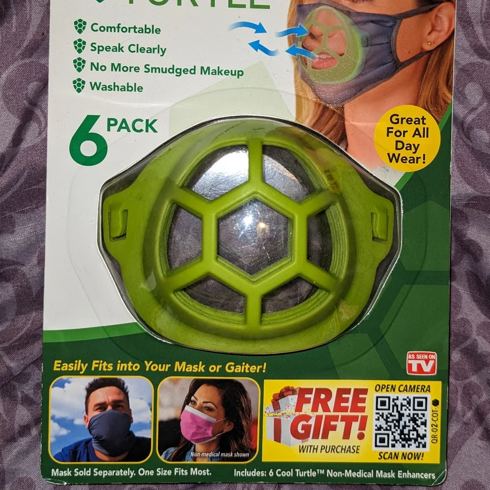 COOL TURTLE Reusable Mask Enhancer For Easy Breathing in Non Medical Masks